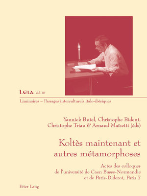cover image of Koltès maintenant et autres métamorphoses